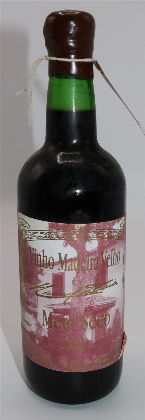 Six bottles of Manuel de Faria, Velho Meio Seco 1961,(-)